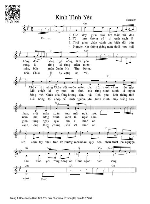 Kinh Tình Yêu - Phanxicô