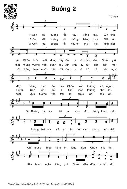 Buông 2 - Sr. Têrêsa