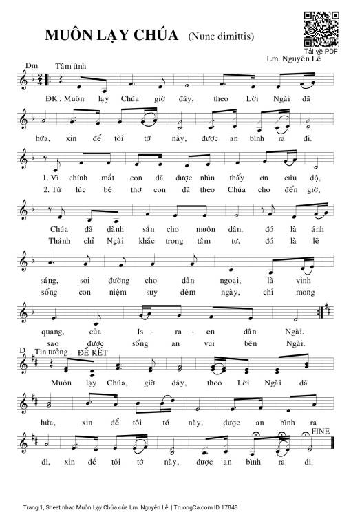 Muôn Lạy Chúa - Lm. Nguyên Lễ