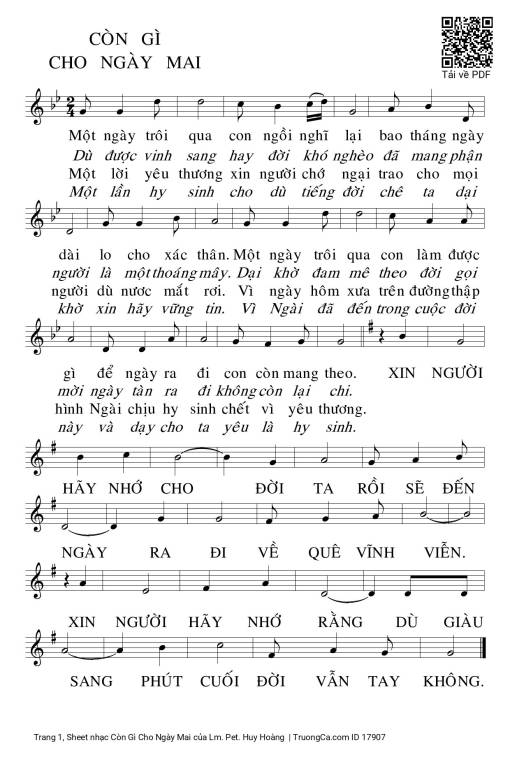 Còn Gì Cho Ngày Mai