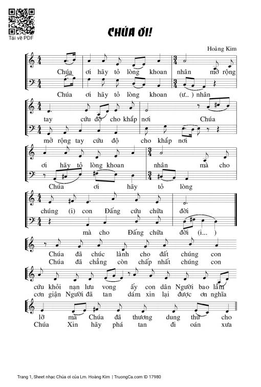 Chúa ơi - Lm. Hoàng Kim