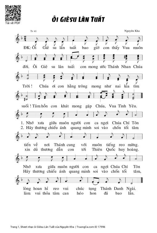 ôi Giêsu Lân Tuất