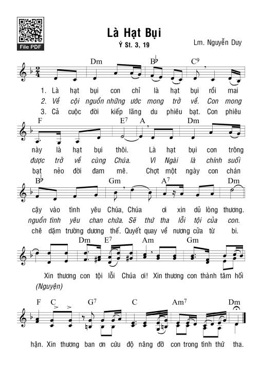 Sheet PDF of Là Hạt Bụi