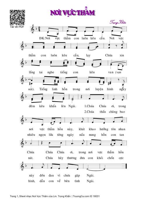 Nơi Vực Thẳm - Trọng Khẩn