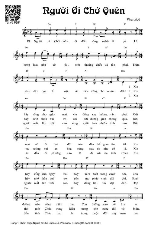 Người ơi Chớ Quên