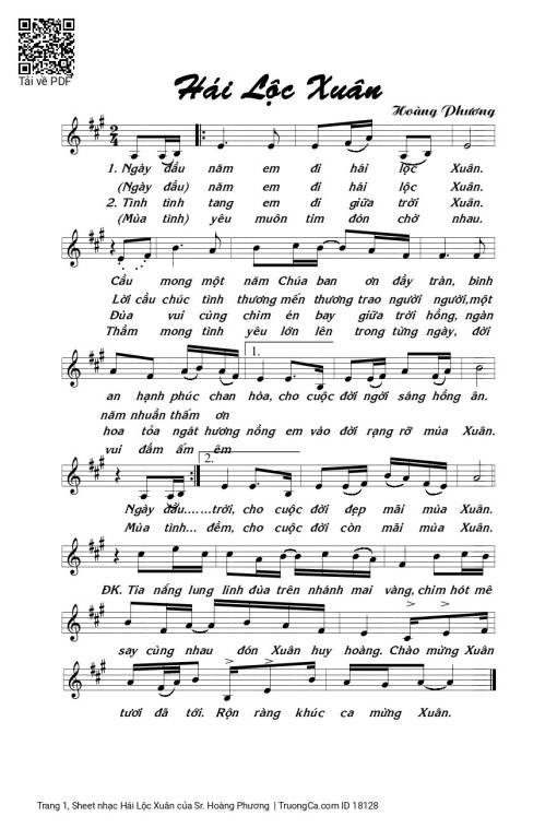 Hái Lộc Xuân - Sr. Hoàng Phương