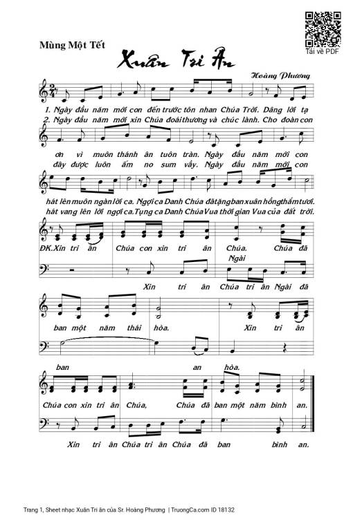 Xuân Tri ân - Sr. Hoàng Phương