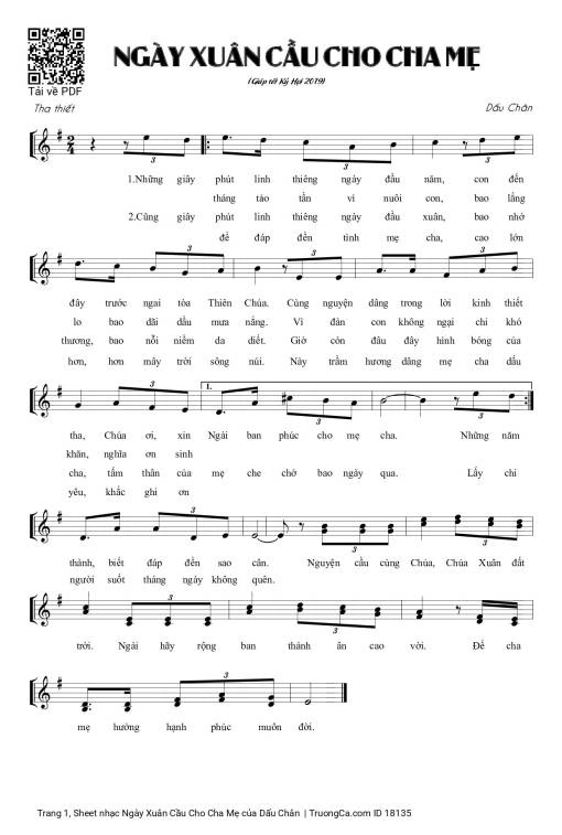 Ngày Xuân Cầu Cho Cha Mẹ