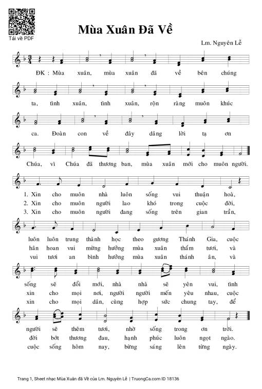 Mùa Xuân đã Về