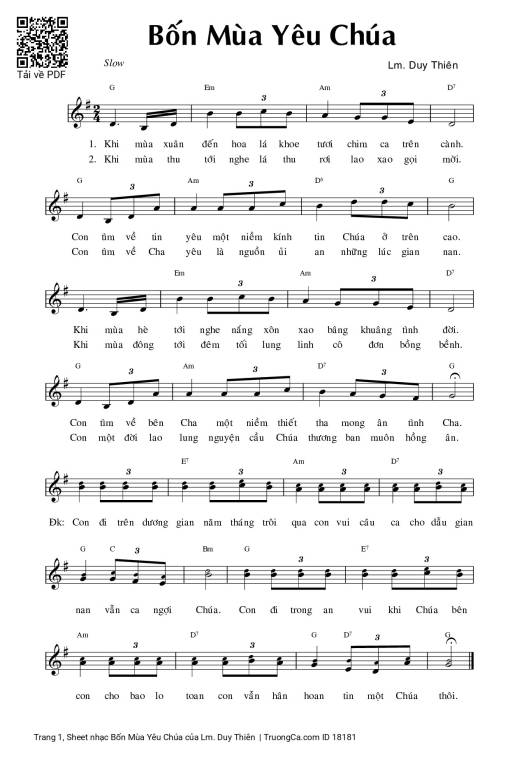 Bốn Mùa Yêu Chúa