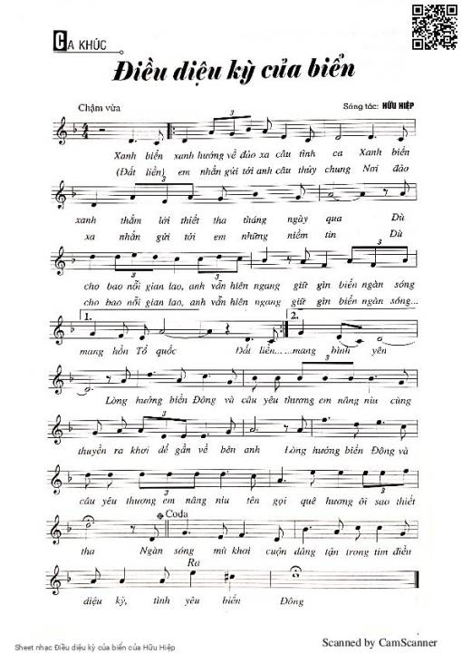 Sheet PDF of Điều diệu kỳ của biển