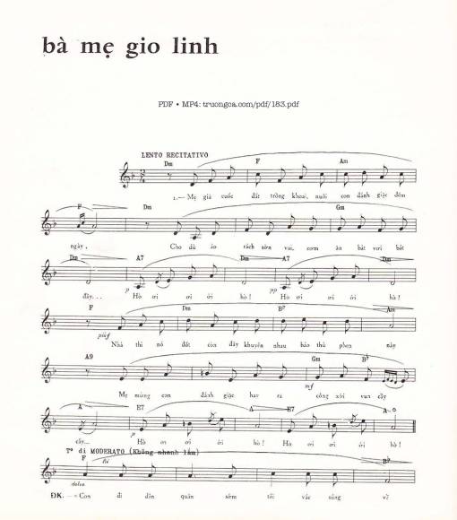 Bà mẹ Gio Linh - Phạm Duy