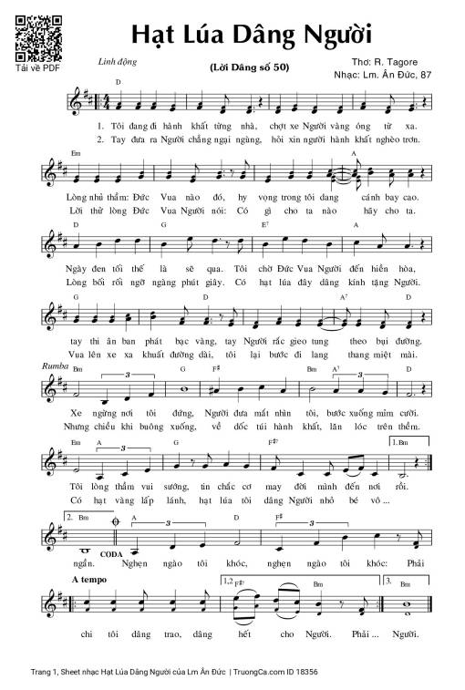 Hạt Lúa Dâng Người