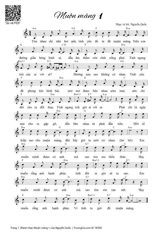 Muộn màng 1 - Nguyễn Quốc