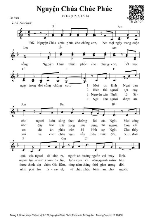 Thánh Vịnh 127, Nguyện Chúa Chúc Phúc