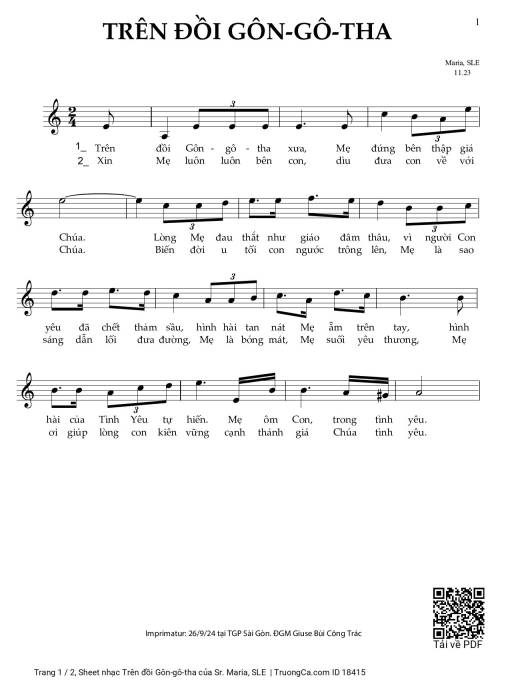 Trên đồi Gôn-gô-tha