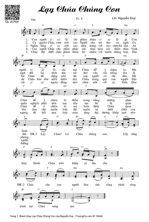 Lạy Chúa Chúng Con