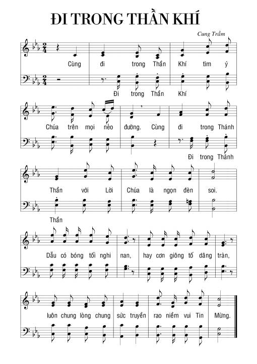 Sheet PDF of Đi Trong Thần Khí