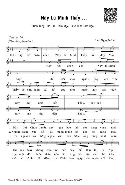 Sheet PDF of Này Là Mình Thầy