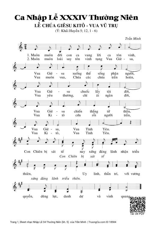 Nhập Lễ 34 Thường Niên (kh. 5) 