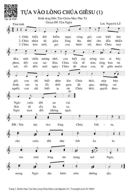 Tựa Vào Lòng Chúa Giêsu