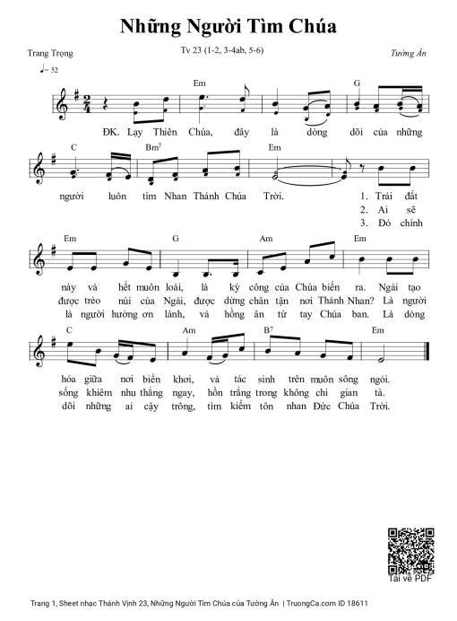 Thánh Vịnh 23, Những Người Tìm Chúa