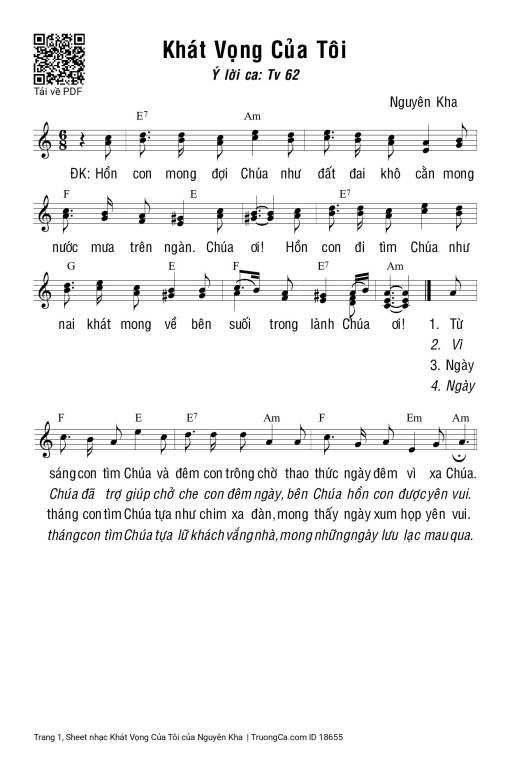 Khát Vọng Của Tôi