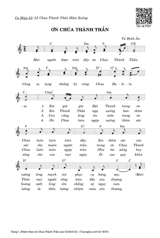 ơn Chúa Thánh Thần