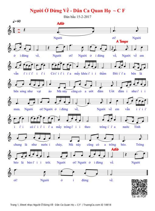 Người Ở Đừng Về