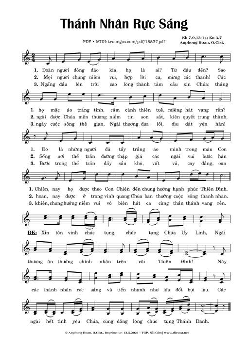 Thánh Nhân Rực Sáng