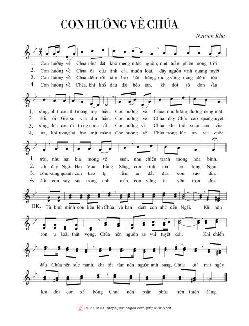 Con Hướng Về Chúa (Bè)