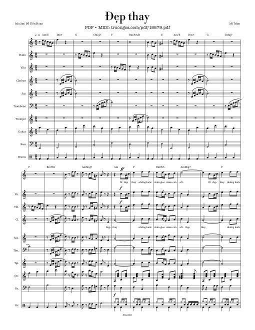 Đẹp thay, ôi đẹp thay, Hợp xướng