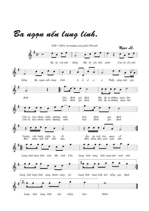 Ba ngọn nến lung linh