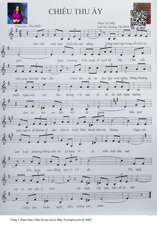 Chiều thu ấy - Lê Máy