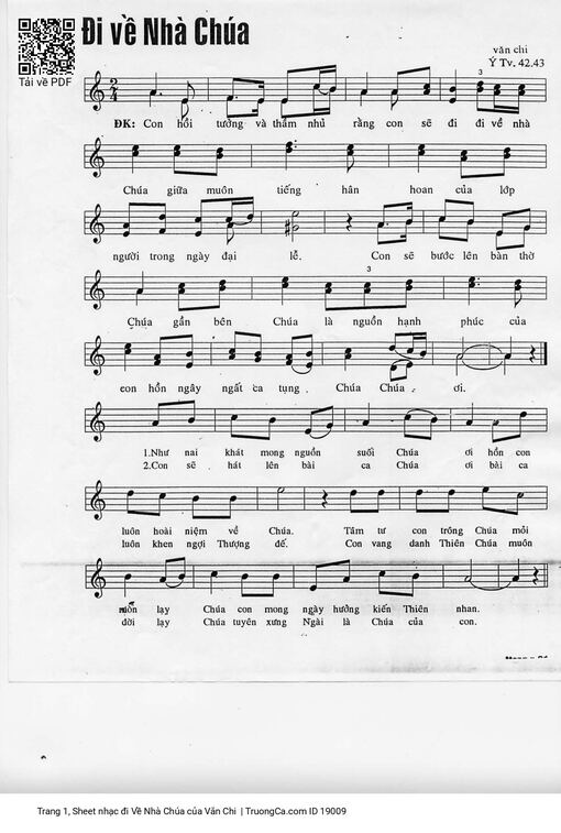 đi Về Nhà Chúa - Văn Chi