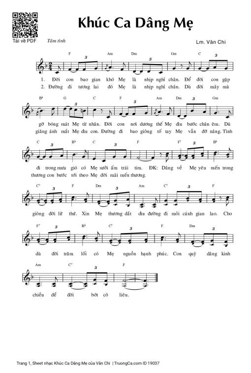Khúc Ca Dâng Mẹ