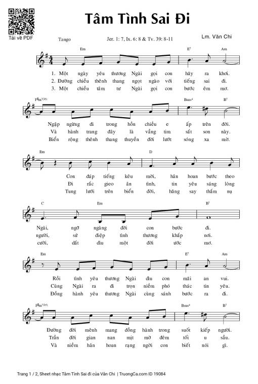 Tâm Tình Sai đi