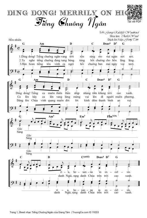 Sheet PDF of Tiếng Chuông Ngân