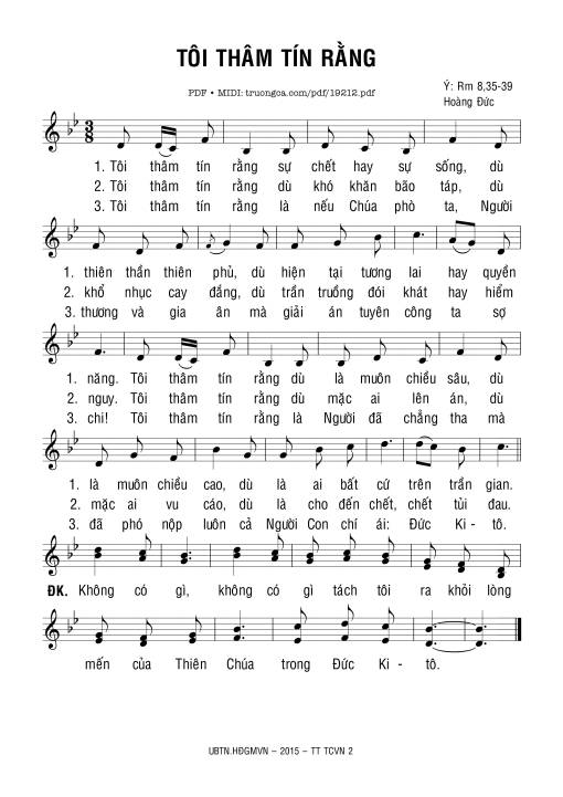 Tôi Thâm Tín Rằng