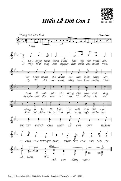 Hiến Lễ Đầu Mùa 1