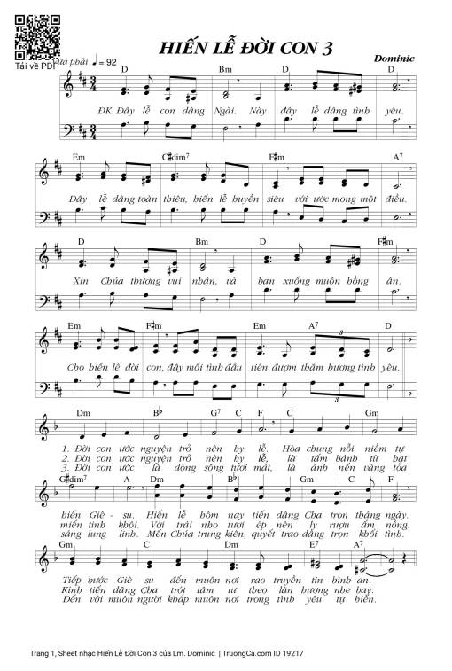 Hiến Lễ Đời Con 3