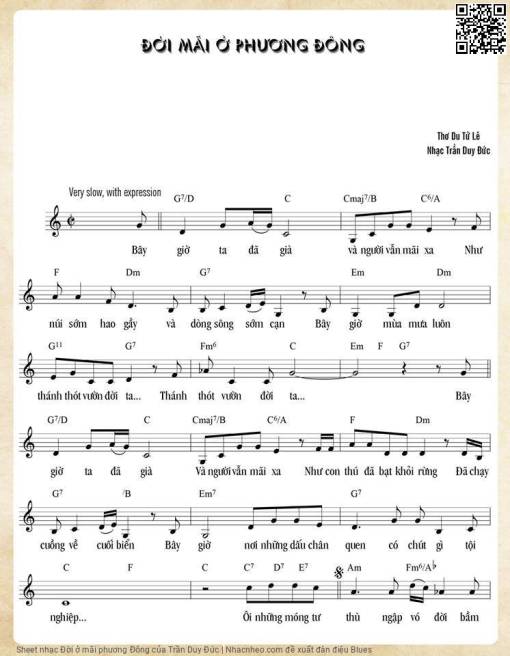 Sheet PDF of Đời ở mãi phương Đông