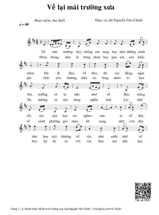 Về lại mái trường xưa