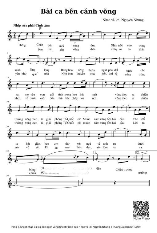 Bài ca bên cánh võng