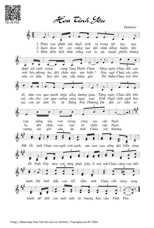 Hoa Tình Yêu - Lm. Dominic