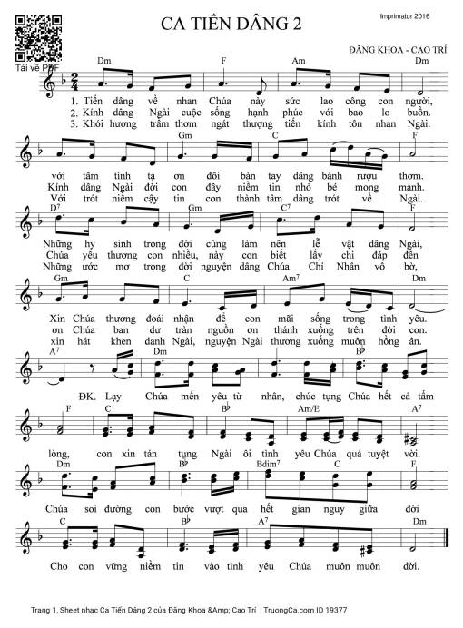 Ca Tiến Dâng 2 - Đăng Khoa &Amp; Cao Trí