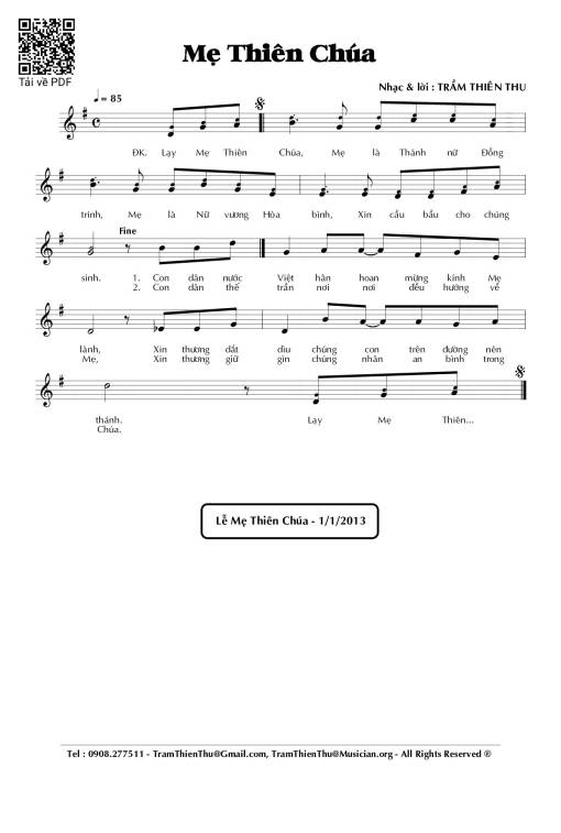 Mẹ Thiên Chúa - Trầm Thiên Thu
