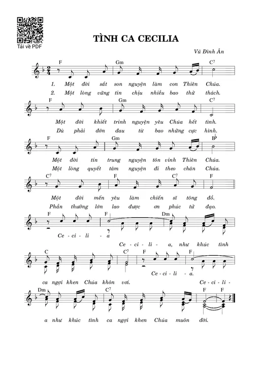 Tình Ca Cêcilia - Vũ Đình Ân
