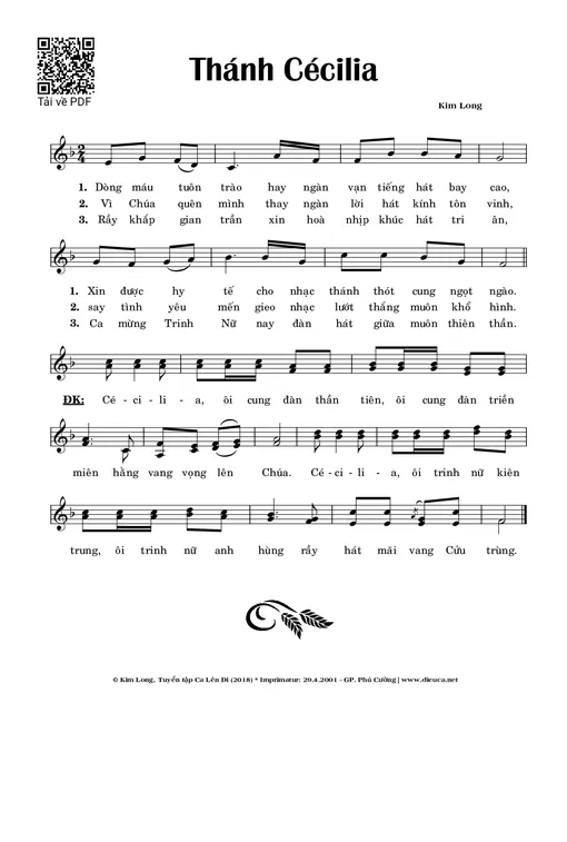 Thánh Cécilia - Kim Long