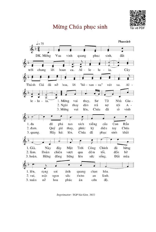 Mừng Chúa Phục Sinh